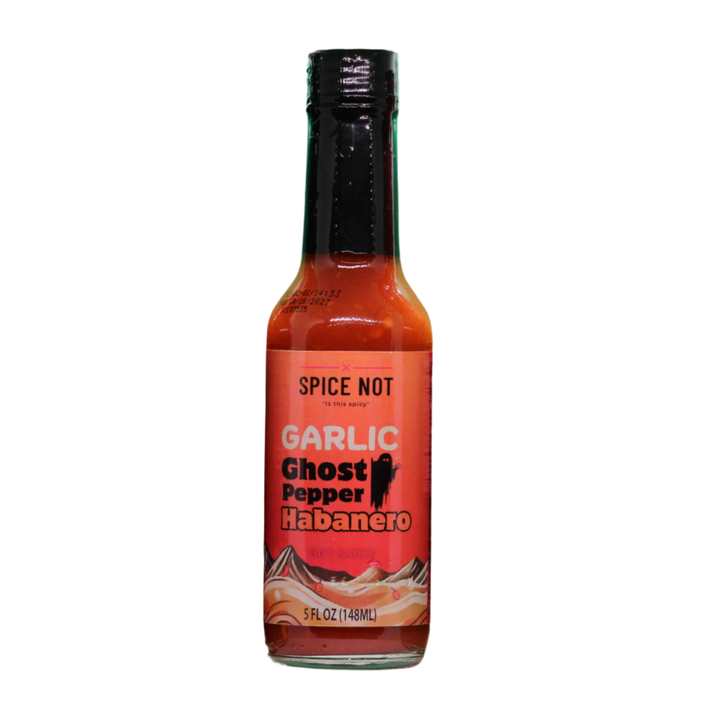 Garlic Ghost Pepper Habanero Hot Sauce, 5oz