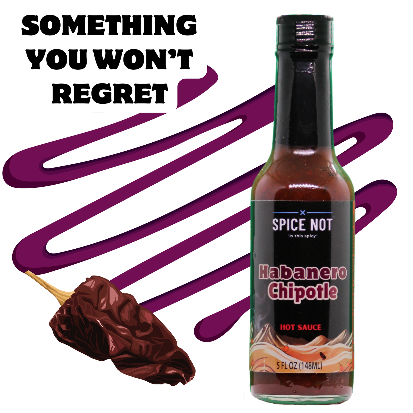 Habanero Chipotle Hot sauce, 5oz